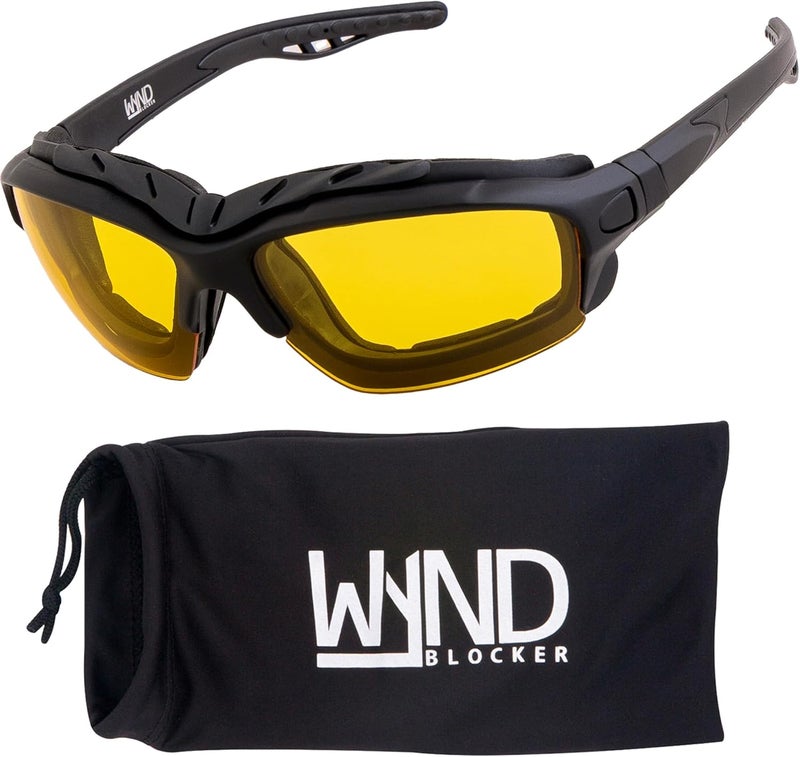 WYND Blocker Calvert Motorcycle Riding Glasses Extreme Sports Wrap Dry Eye Sunglasses (Model 338) - Image 1